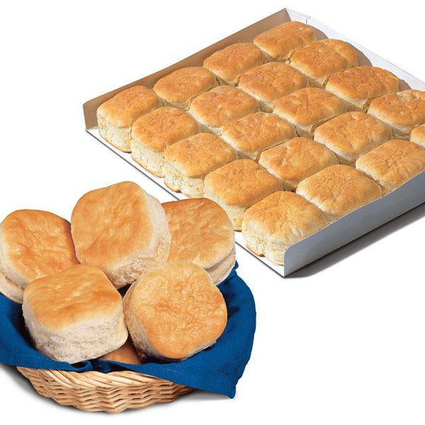 Bridgford Southern Style Butter Flavored Buttermilk Biscuits Layer 100 Piece - 1 Per Case.
