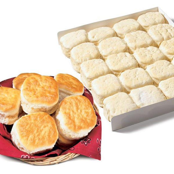 Bridgford Par Baked Buttermilk Biscuits Layer 100 Piece - 1 Per Case.