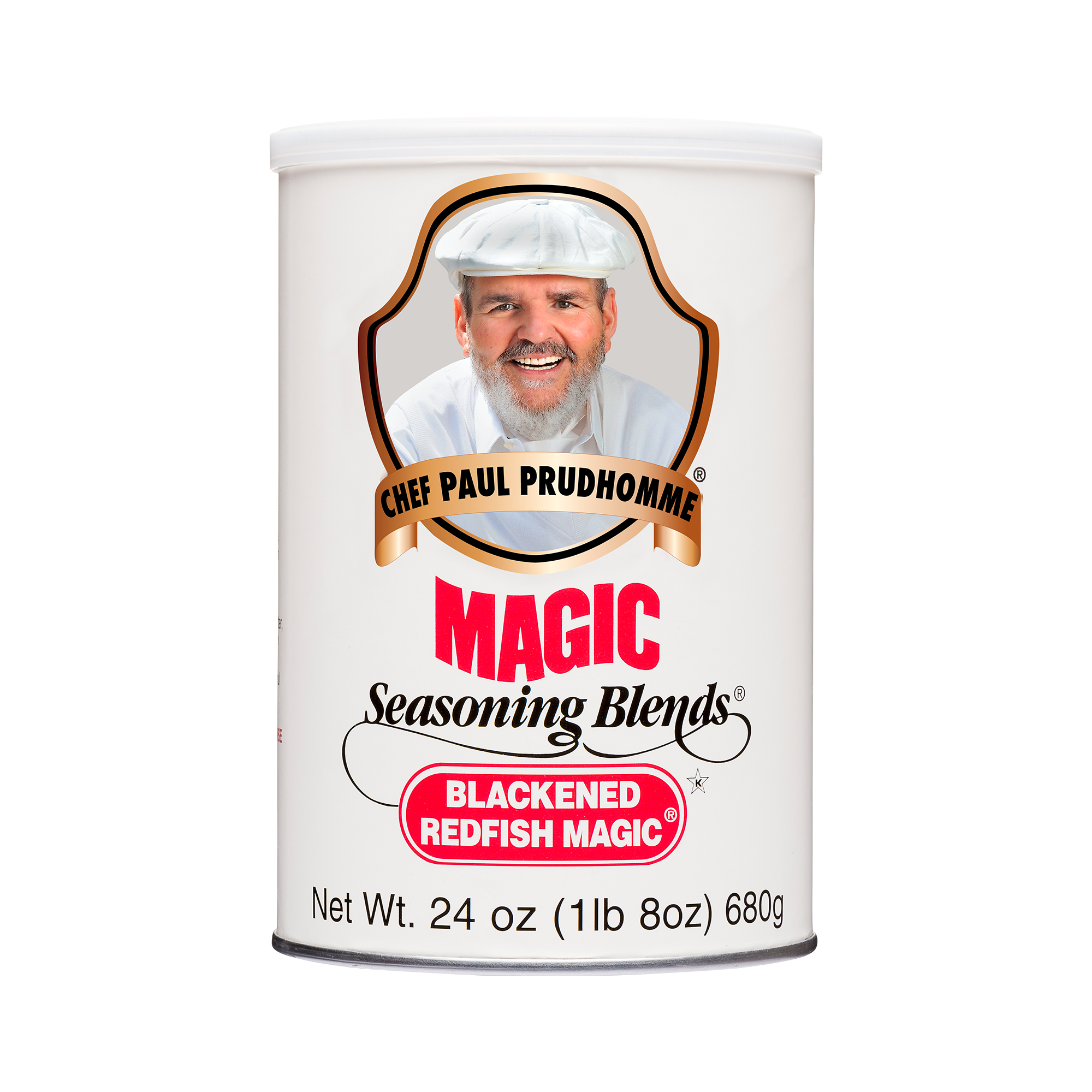 Blackened Redfish Magic Canisters 24 Ounce Size - 4 Per Case.
