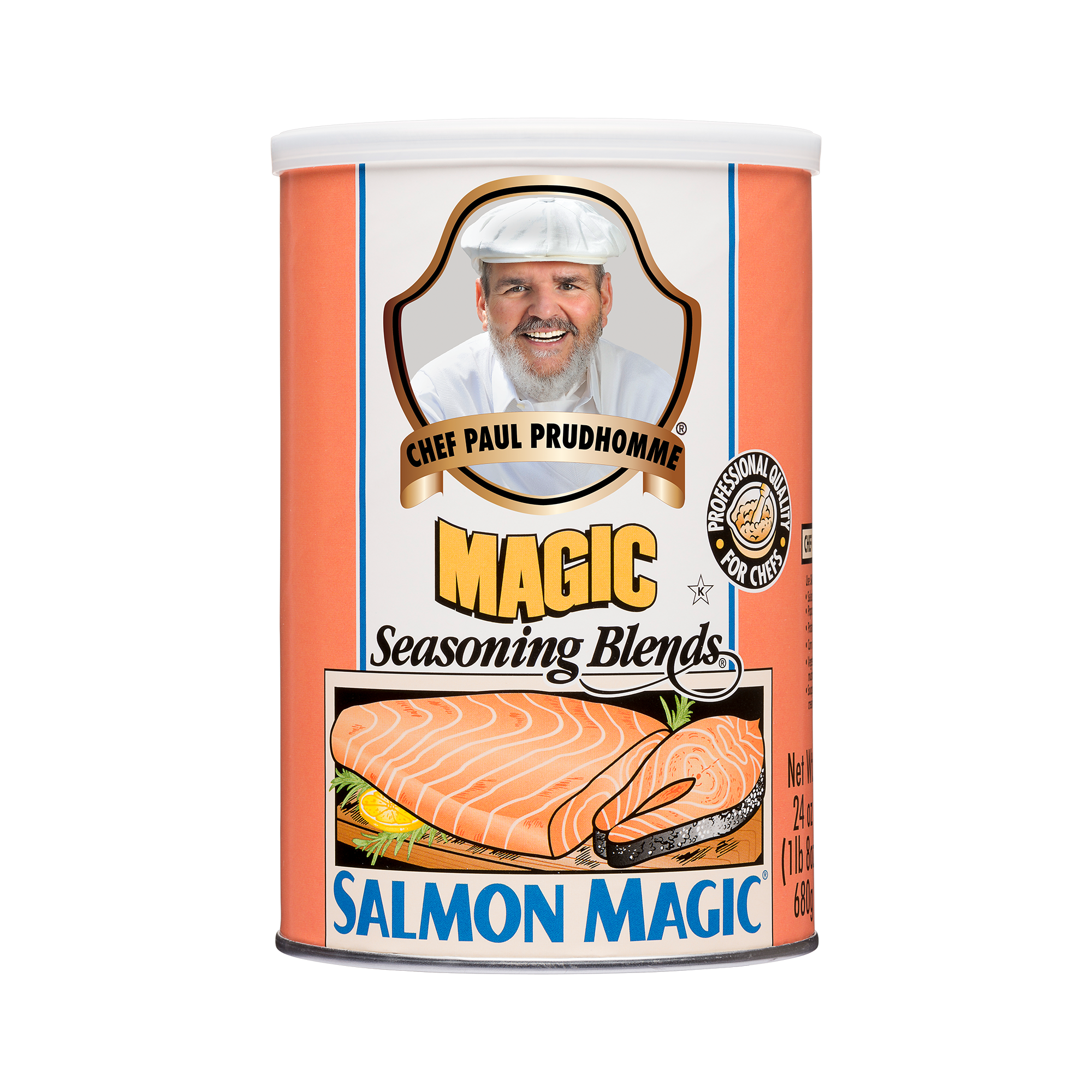 Salmon Magic Canisters 24 Ounce Size - 4 Per Case.