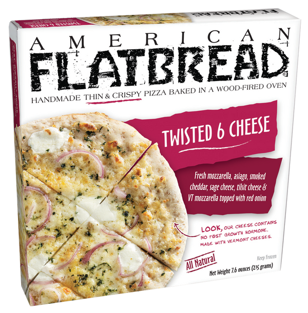 American Flatbreads Pizza Twisted Six Cheese 10 Inch Size - 6 Per Case.