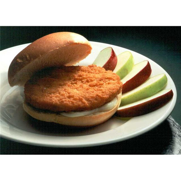 Chicken Fully Cooked Breast Patties Avg 5 Pound Each - 2 Per Case.