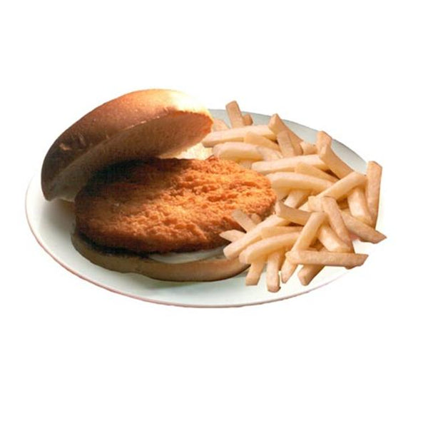 Chicken Fully Cooked Pattie All Breast Avg 5 Pound Each - 4 Per Case.