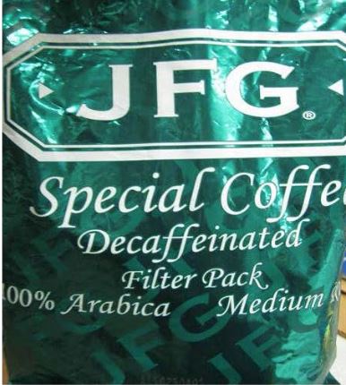 Jfg Special Blend Decaf Filter Pack 2 Ounce Size - 70 Per Case.