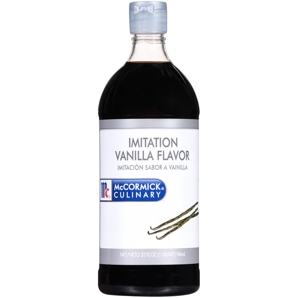 Mccormick Culinary Imitation Vanilla Flavor Qt 1 Qs - 6 Per Case.