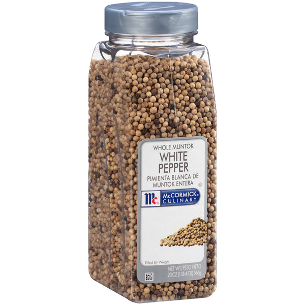 Mccormick Culinary Whole White Pepper 20 Ounce Size - 6 Per Case.