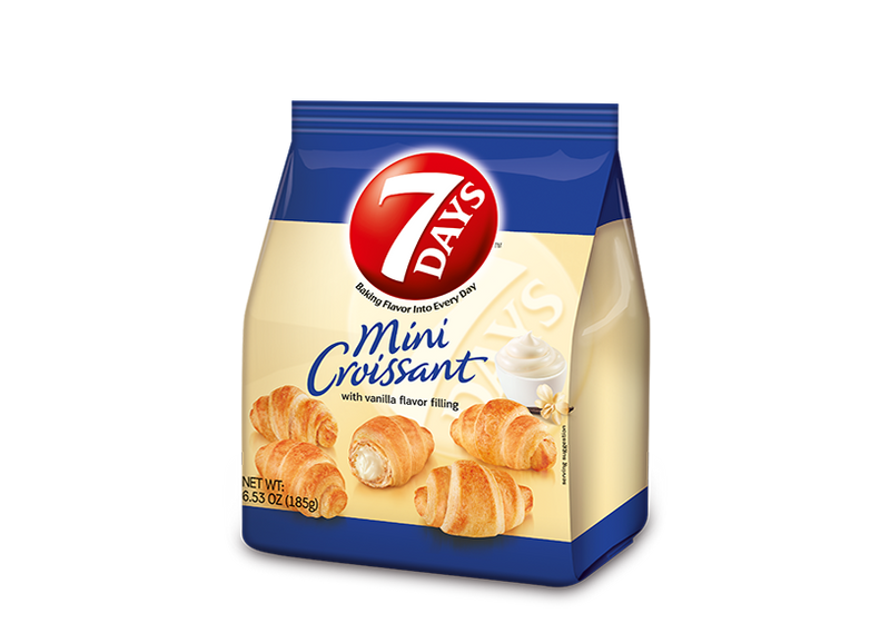 Days Mini Croissant Vanilla 6.53 Ounce Size - 8 Per Case.