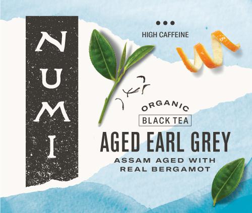 Numi Organic Tea Aged Earl Grey Black Tea 100 Count Packs - 1 Per Case.