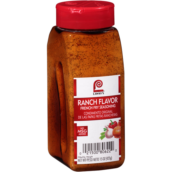 Lawry's Ranch French Fry Seasoning 15 Ounce Size - 6 Per Case.
