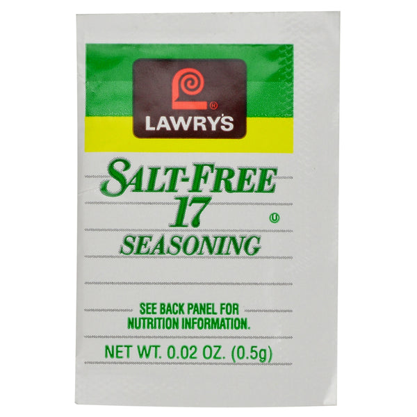Lawry's Salt Free Seasoning 0.63 Grams Each - 500 Per Case.