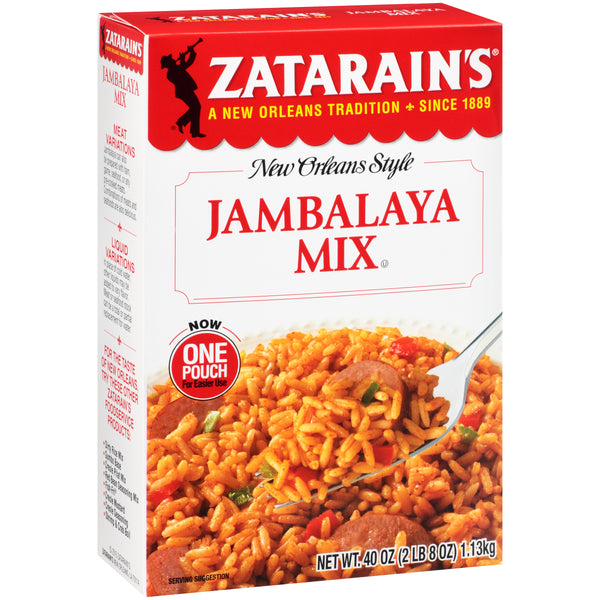 Zatarain's Jambalaya Mix 40 Ounce Size - 8 Per Case.