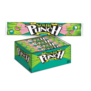 Sour Punch Straws Watermelon Casecaddytray2 Ounce Size - 288 Per Case.