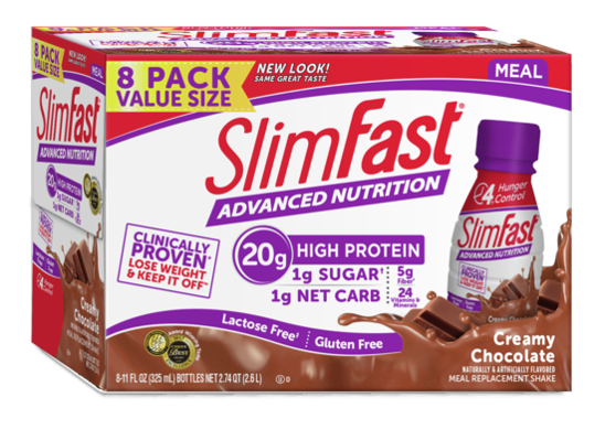 Slimfast Advanced Rtd Creamy Milk Chocolate 11 Fluid Ounce - 24 Per Case.