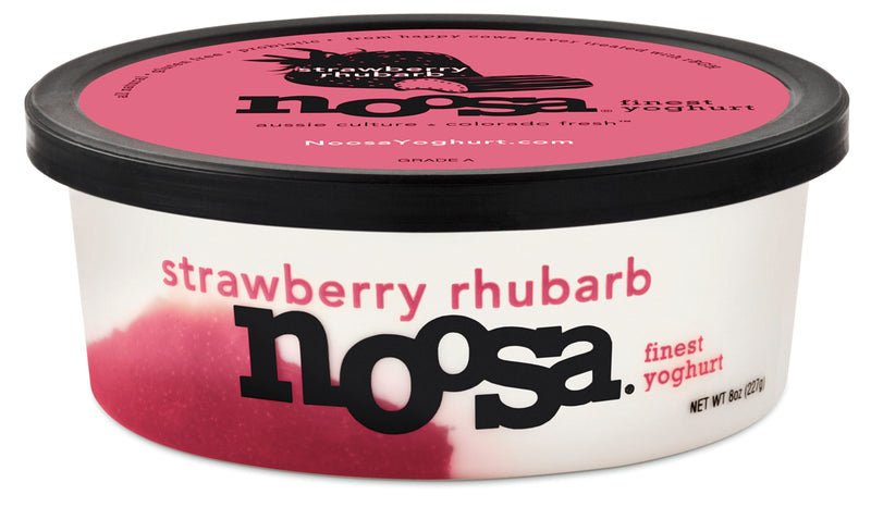 Noosa Yoghurt Strawberry Rhubarb 1 Each - 12 Per Case.
