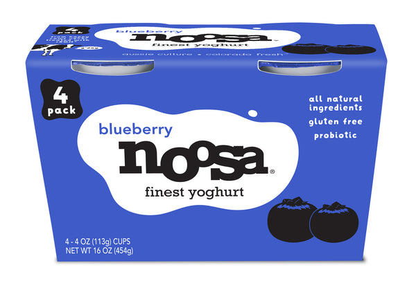 Noosa Yoghurt Blueberry Pack 1 Each - 6 Per Case.