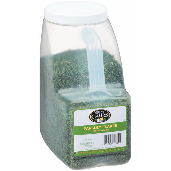 Spice Classics Parsley Flakes 10 Ounce Size - 3 Per Case.