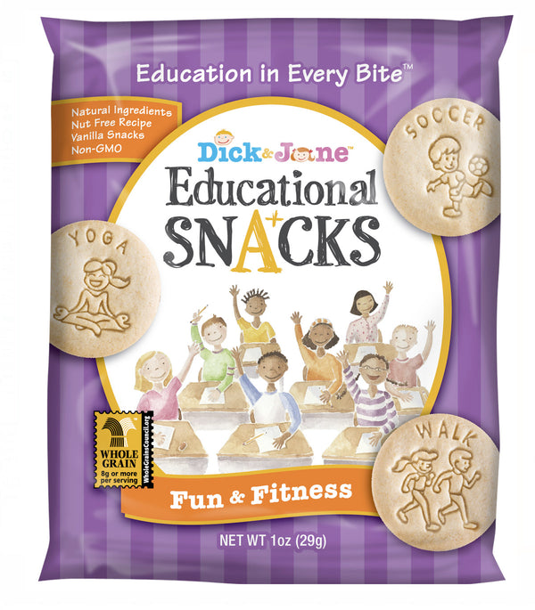 Dick And Jane Educational Snacks Fun & Fitness 1 Ounce Size - 120 Per Case.