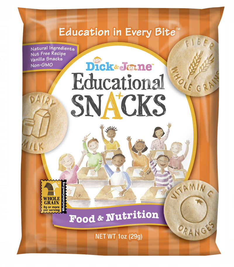 Dick And Jane Educational Snacks Food & Nutrition 1 Ounce Size - 120 Per Case.