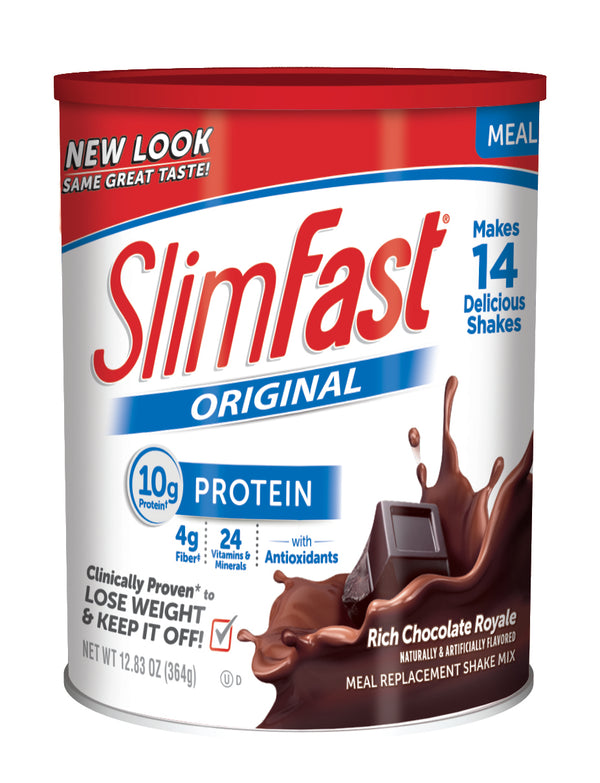 Slimfast Powder Chocolate Royale 12.83 Ounce Size - 3 Per Case.