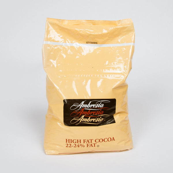 Amber Natural High Fat Cocoa Powder 5 Pound Each - 6 Per Case.