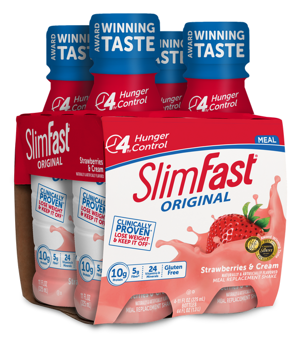 Slimfast Rtd Strawberries & Cream 11 Fluid Ounce - 12 Per Case.