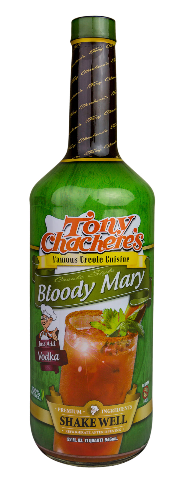 Tony Chachere's Bloody Mary Mix 32 Ounce Size - 12 Per Case.