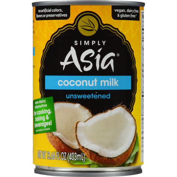 Simply Asia Coconut Milk 13.66 Fluid Ounce - 24 Per Case.