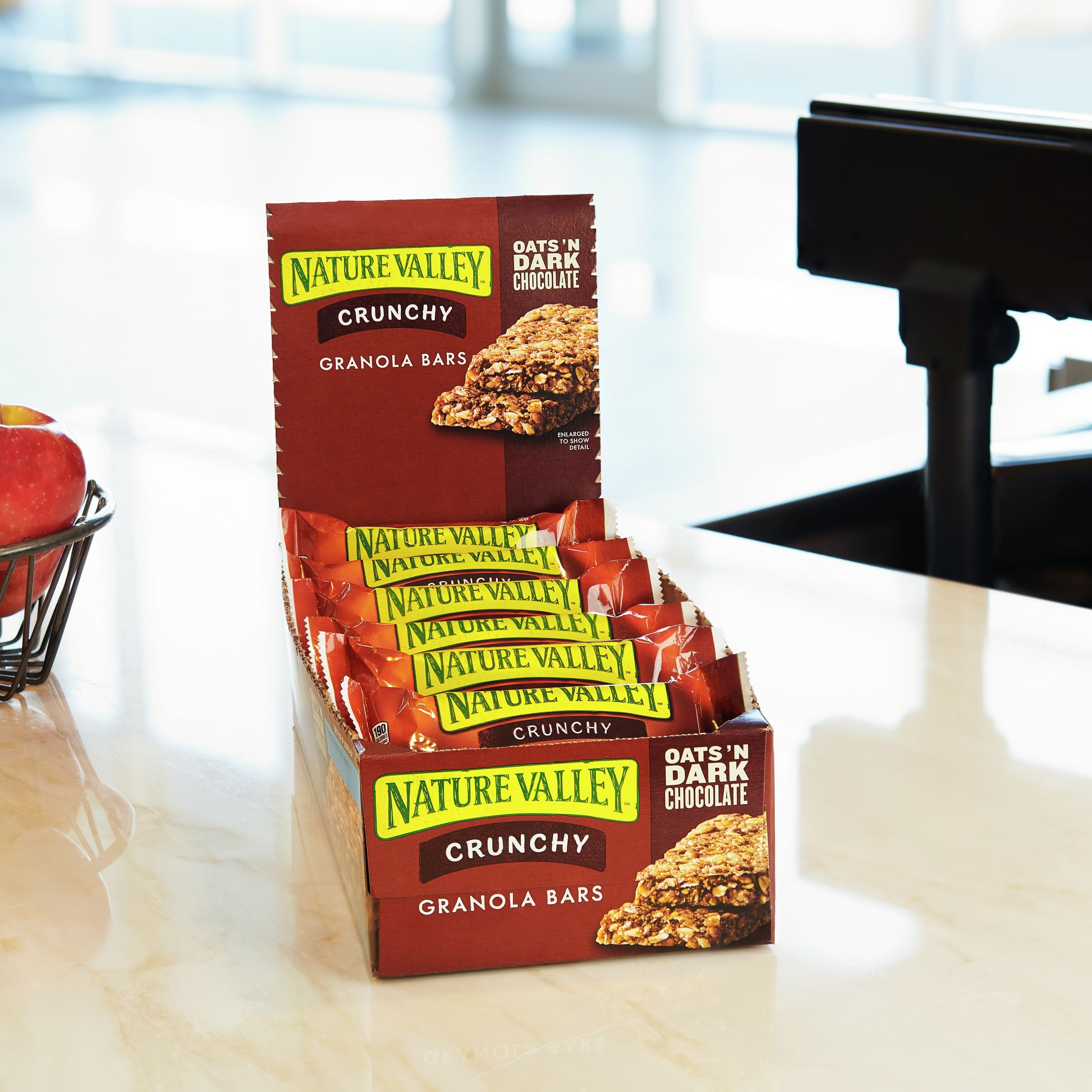 Nature Valley™ Crunchy Granola Bars Oats 'n Dark Chocolate (Double Bar) 26.8 Ounce Size - 6 Per Case.