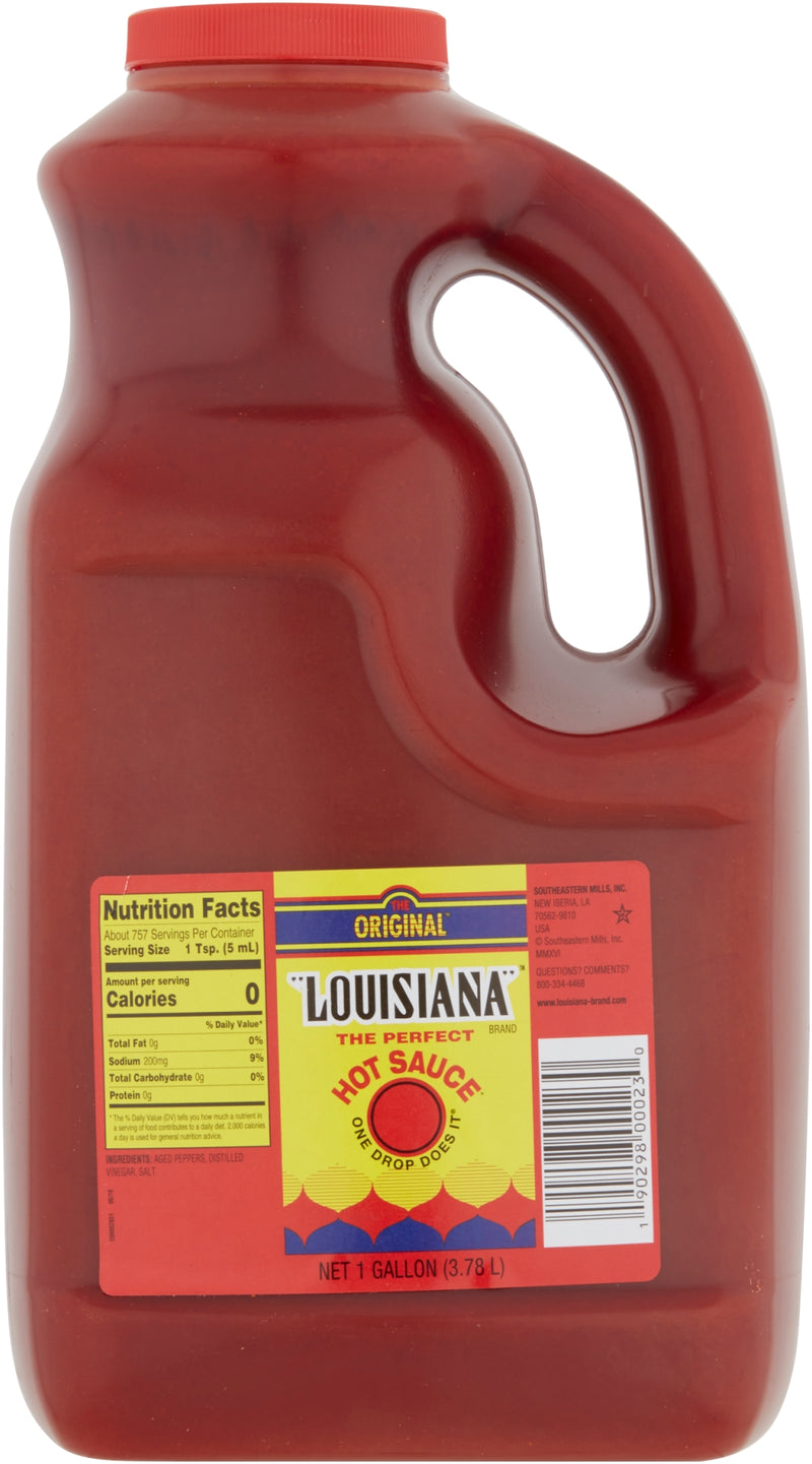 Louisiana Hot Sauce Louisiana Hot Sauce Gallon 1 Gallon - 4 Per Case.