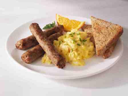 Sausage Turkey Link Breakfast Mild Cooked Child Nutrition Breakfas 10 Pound Each - 1 Per Case.