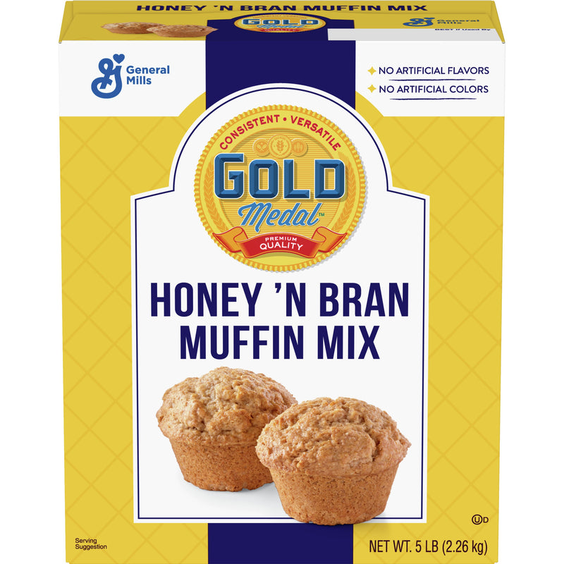 Gold Medal™ Muffin Mix Honey 'n Bran 5 Pound Each - 6 Per Case.