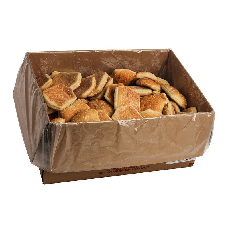 Bread Telera Roll Sliced Parbaked Frozen Bulkbag 3.5 Ounce Size - 96 Per Case.