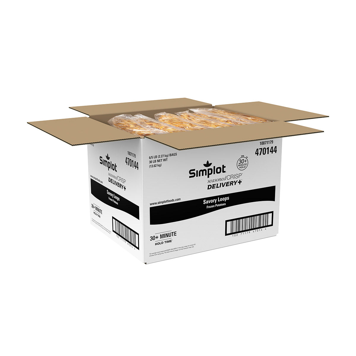 Simplot Seasonedcrisp Savory Battered Loopsskin On 5 Pound Each - 6 Per Case.
