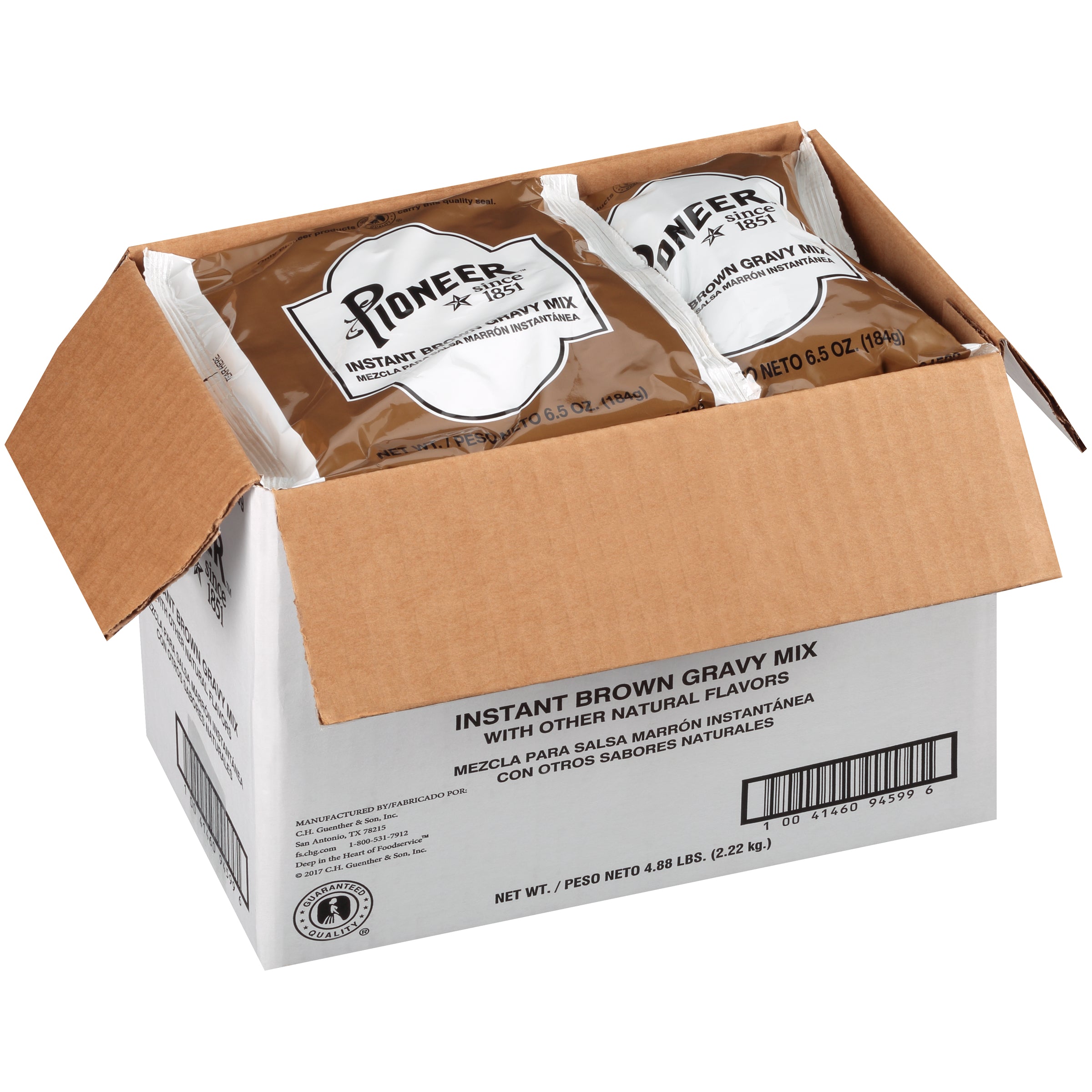 Pioneer Instant Brown Gravy Mix 6.5 Ounce Size - 12 Per Case.