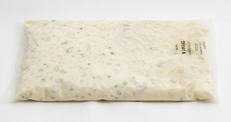 Monterey Jack Cheese Sauce Bacon And Green Peas Are Combined With Pasta 5 Pound Each - 4 Per Case.