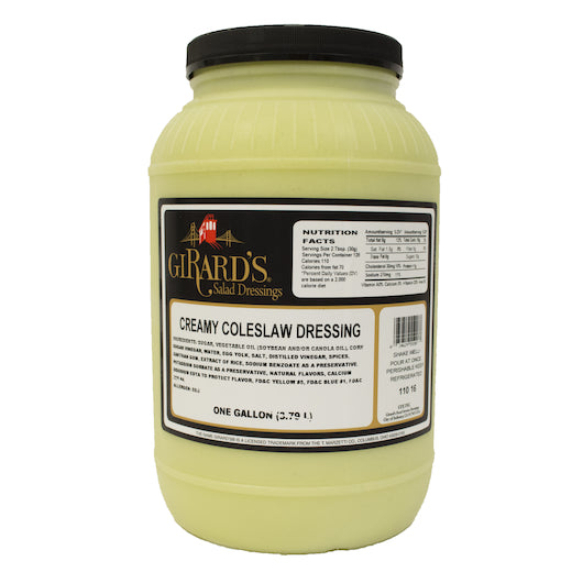 Girard's Creamy Coleslaw Dressing, 1 Gallon - 2 Per Case.