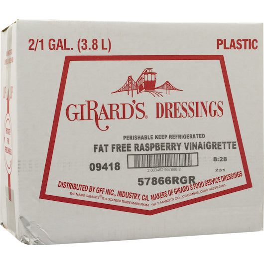 Girard's Fat Free Raspberry With Walnut Vinaigrette Dressing, 1 Gallon - 2 Per Case