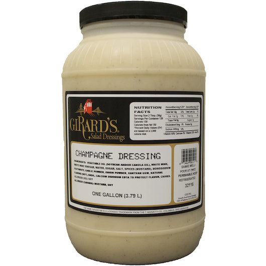 Girard's Champagne Dressing, 1 Gallon - 2 Per Case.