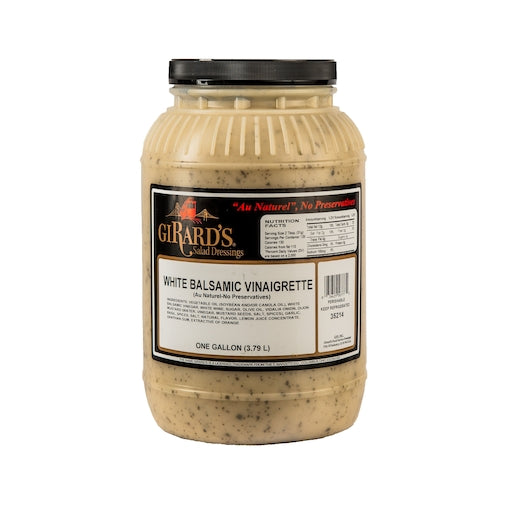 Girard's White Balsamic Vinaigrette Dressing, 1 Gallon - 2 Per Case.