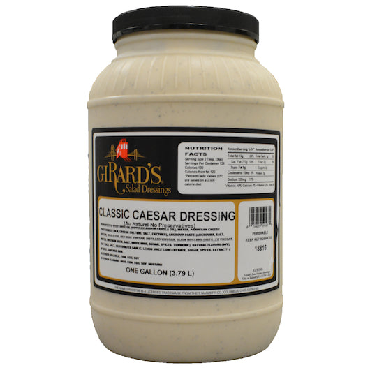 Girard's Classic Caesar With Parmesan Dressing, 1 Gallon, 2 Per Case.