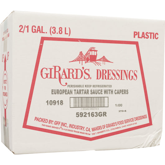 Girard's European Tartar Sauce, 1 Gallon- 2 Per Case.