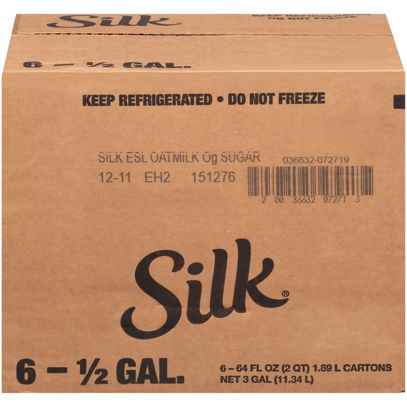 Silk® Sugar Oatmilk Carton 64 Fluid Ounce - 6 Per Case.