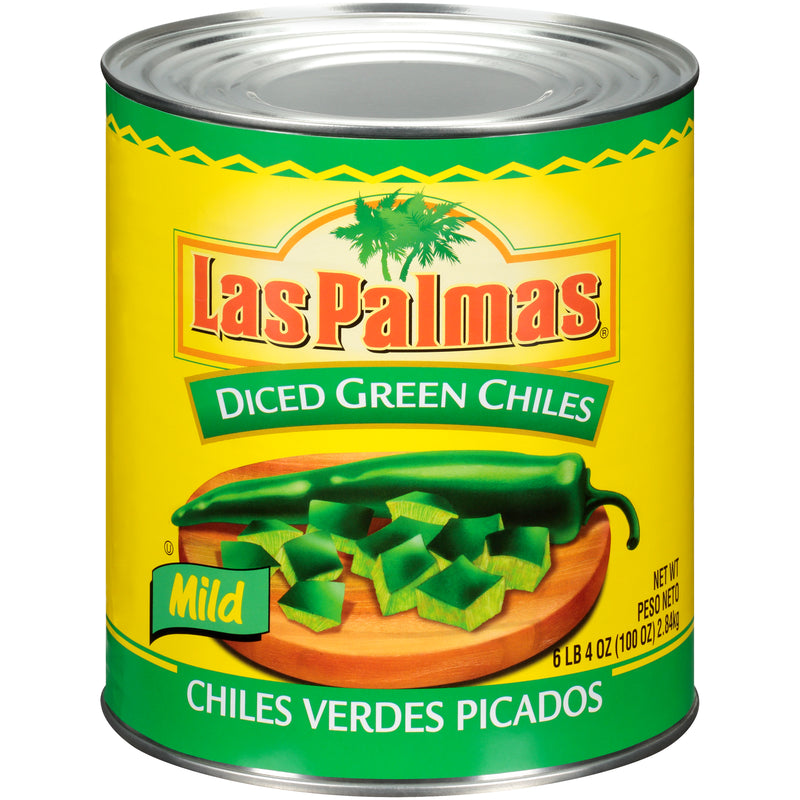 Diced Green Chili 100 Ounce Size - 6 Per Case.