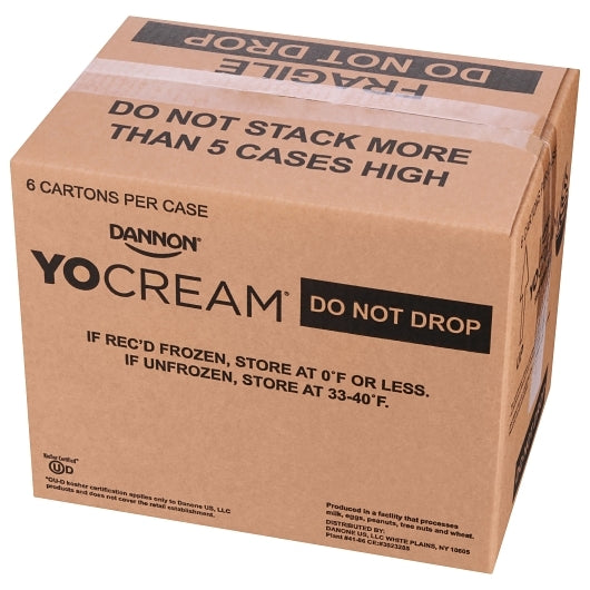 Yocream Frozen Custard Vanilla Cream Soft Serve Mix Premium Frozen Custard, 64 Ounces, 1 Per Case