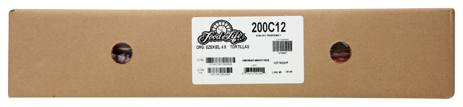 Food For Life Organic Ezekiel Sprouted Whole Grain Tortillas 12 Ounce Size - 12 Per Case.