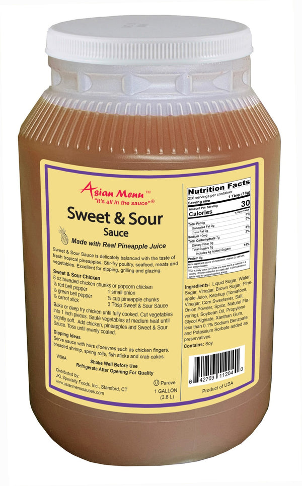 Asian Menu Sweet & Sour Sauce Gluten Free 1 Gallon - 2 Per Case.