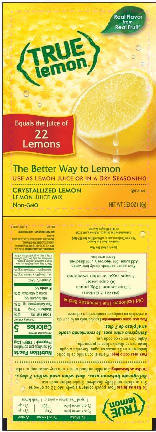 True Citrus Beverage Mix True Lemon Juice 100 Grams Each - 10 Per Case.