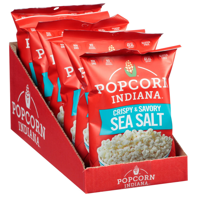 Caddy Popcorn Sea Salt 1.1 Ounce Size - 6 Per Case.