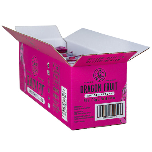Pitaya Plus Organic Dragonfruit Smoothie Foodservice 100 Grams Each - 60 Per Case.