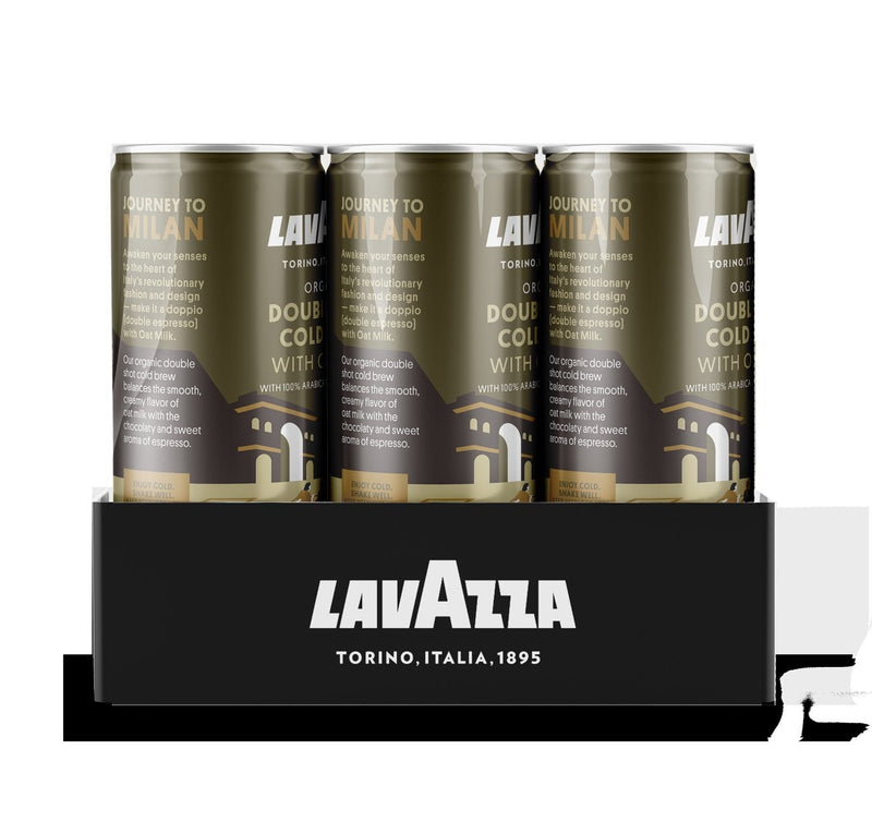 Lavazza Double Shot Cold Brew Oat Milk 8 Ounce Size - 12 Per Case.